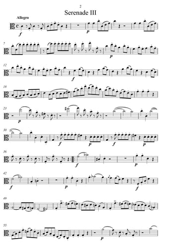 Amadeus Mozart/ Serenade/ Noten