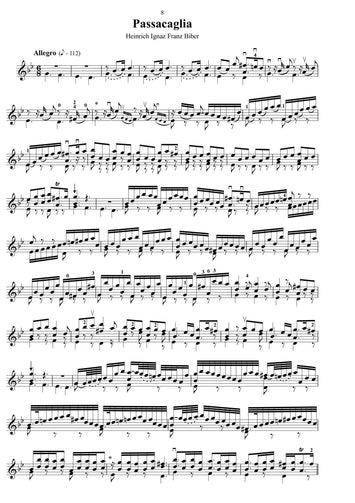 Heinrich Biber/Geigenmusik/Partitur