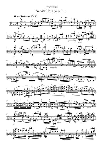Eugène Ysaÿe/6 Sonatas Violine/Viola