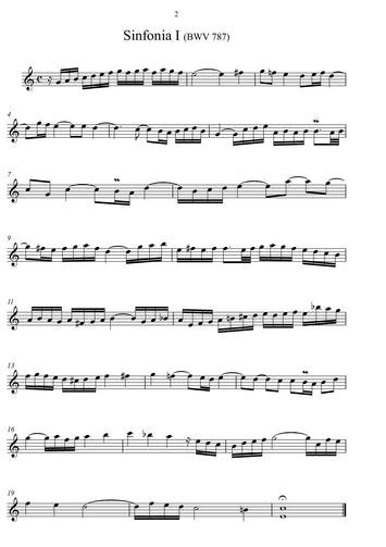 Johann Sebastian Bach Noten: 14 dreistimmige Inventionen - "Sinfonien" - für Klavier | Noten für Klavier - Atelier-Editionen Röhm