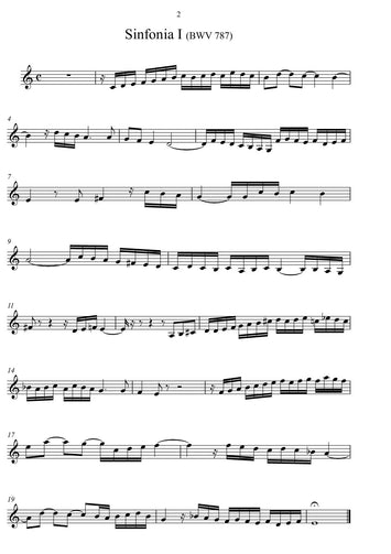 Johann Sebastian Bach Noten: 14 dreistimmige Inventionen - "Sinfonien" - für Klavier | Noten für Klavier - Atelier-Editionen Röhm