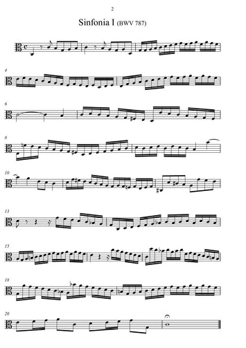 Johann Sebastian Bach Noten: 14 dreistimmige Inventionen - "Sinfonien" - für Klavier | Noten für Klavier - Atelier-Editionen Röhm