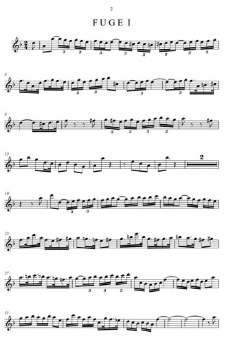 musicsheets, Sebastian Bach, Noten Geige