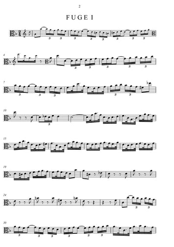 Noten Viola /Kunst der Fuge/J. S. Bach