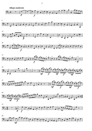 Albrechtsberger, Cello, Bratsche, Geige, sheet music