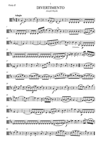 Joseph Haydn/divertimento/musicsheets