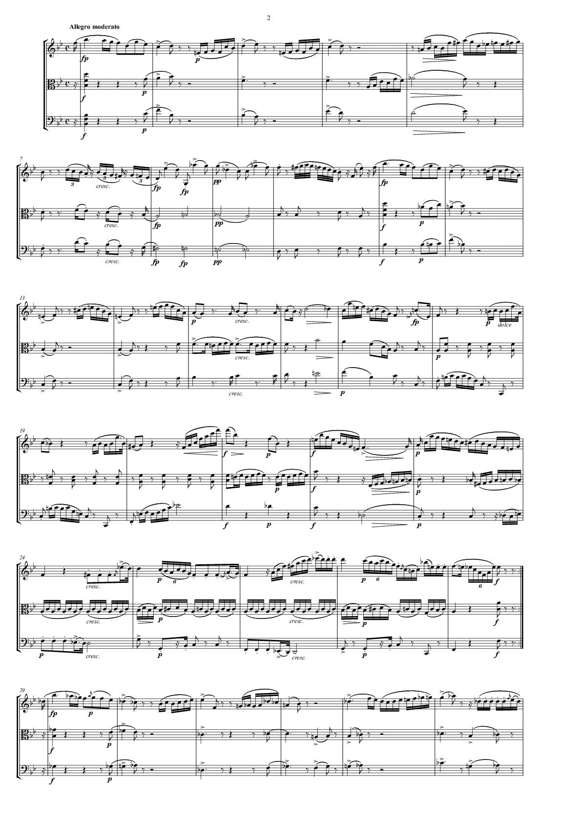 Schubert String Trio in B flat major, D 581 AtelierEditionen Röhm