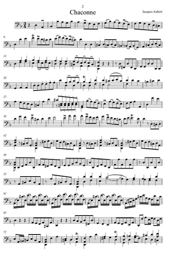 Jaques Aubert, sheet music download