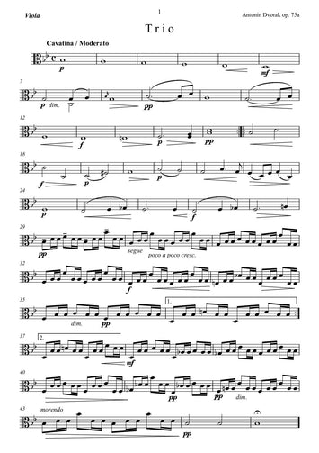 Antonín Dvořák/trio/terzetto