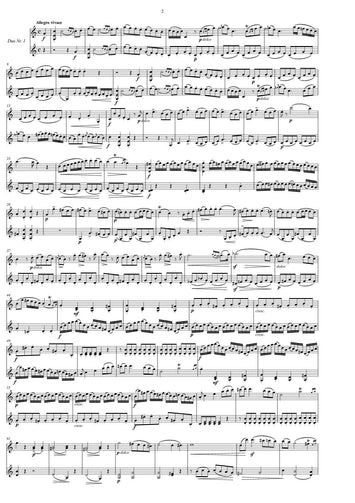 Ignaz Joseph Pleyel/partitur/ duo/ musicsheets