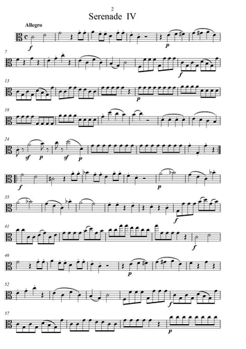 Wolfgang Amadeus Mozart/Serenade/ Transposition/ Noten