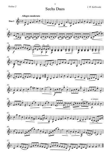 Johann Wenzel Kalliwoda/musicsheets/duos