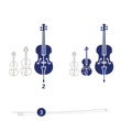 Wolfgang Amadeus Mozart/ cello duo/ Noten